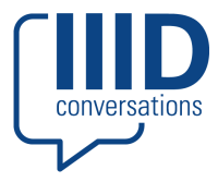 Logo: speech bubble with the text "IIID conversations"